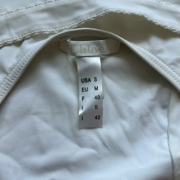 Vintage White Chloé One Piece Bathing Suit - Picture 7 of 7